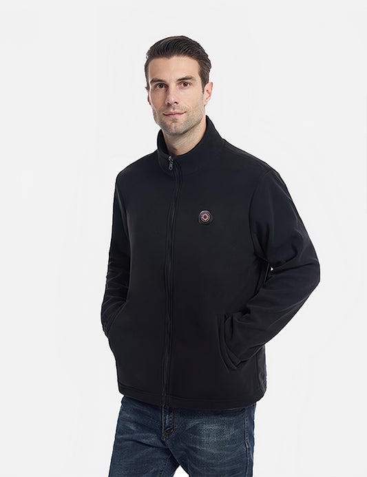 Men's Stand-up Collar Fleece Heating Jacket