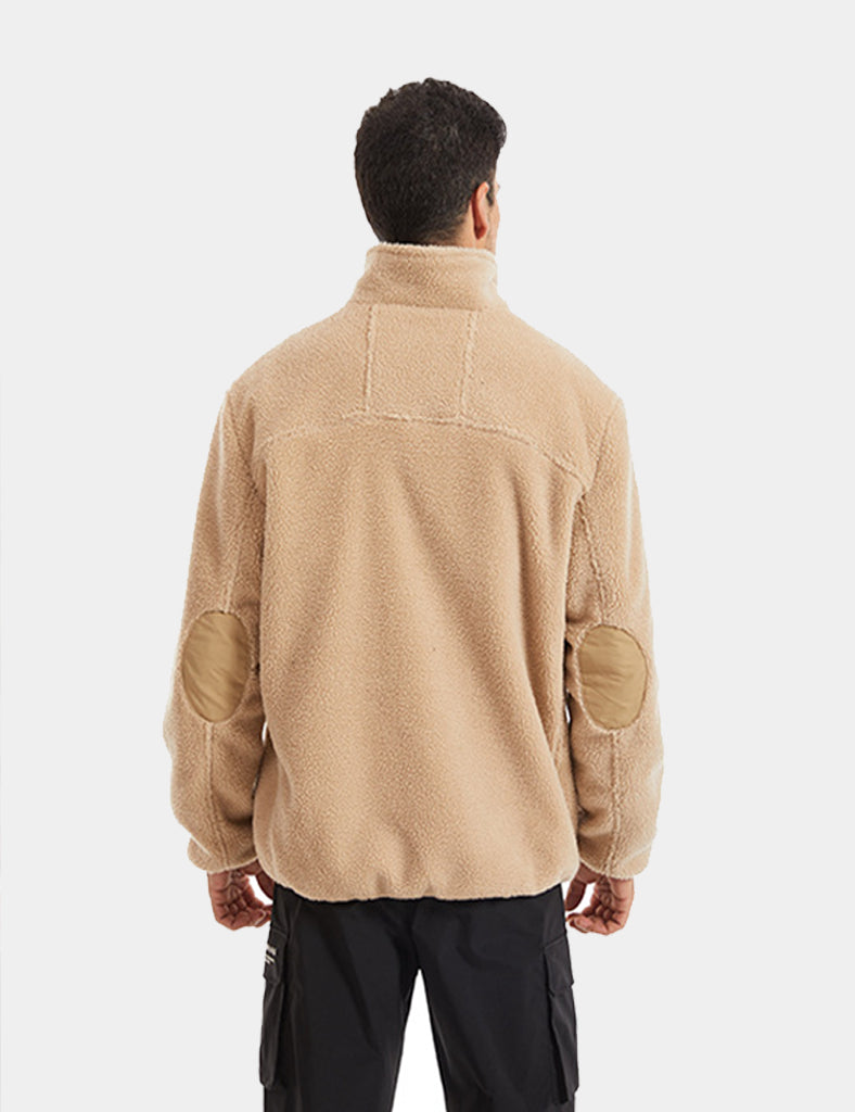 Men's Plush Heated Vest - Brown/Black - veneshwear
