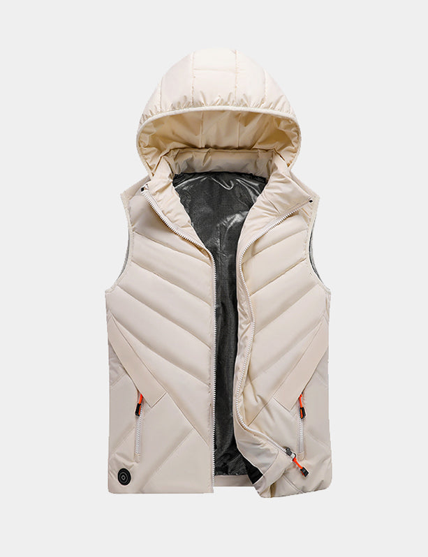 Women's Classic Heated Vest - Black/Pink/White - veneshwear