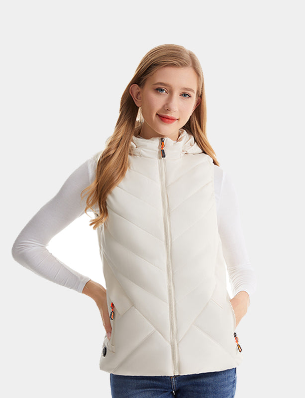 Women's Classic Heated Vest - Black/Pink/White - veneshwear