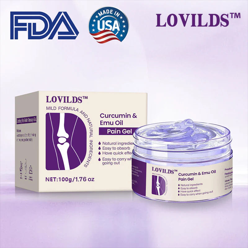 LOVILDS™ Gel al Olio di Emù e Curcumina per il Dolore – 🏥Sviluppato con il Supporto di Esperti Osteopatici Statunitensi