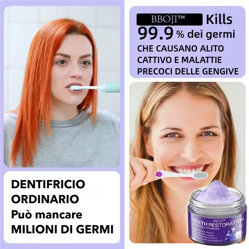 BBOJI™ Polvere Minerale per il Ripristino dei Denti🦷(raccomandata dall'ADA)