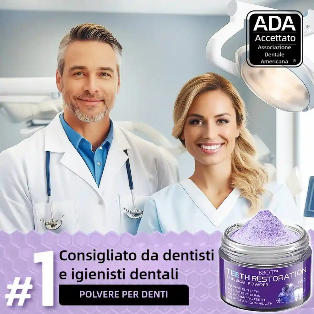 BBOJI™ Polvere Minerale per il Ripristino dei Denti🦷(raccomandata dall'ADA)