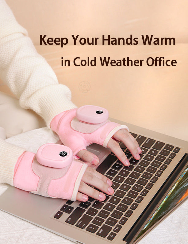 Women's Lightweight Heated Thermal Gloves - Pink/Blue/Black - veneshwear