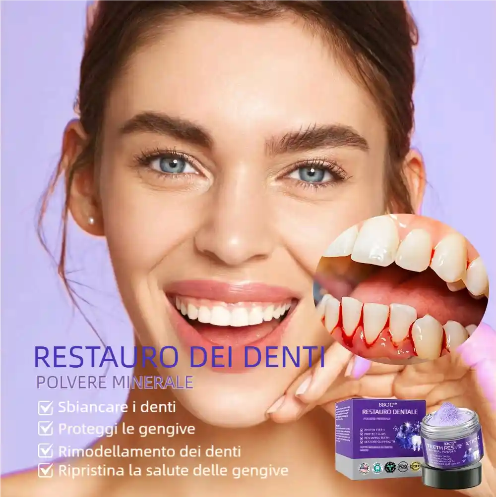 BBOJI™ Polvere Minerale per il Ripristino dei Denti🦷(raccomandata dall'ADA)