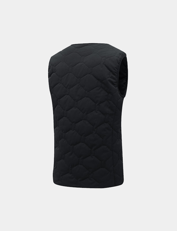 Men's V-Neck 20-Zone Heated Vest - Black - veneshwear