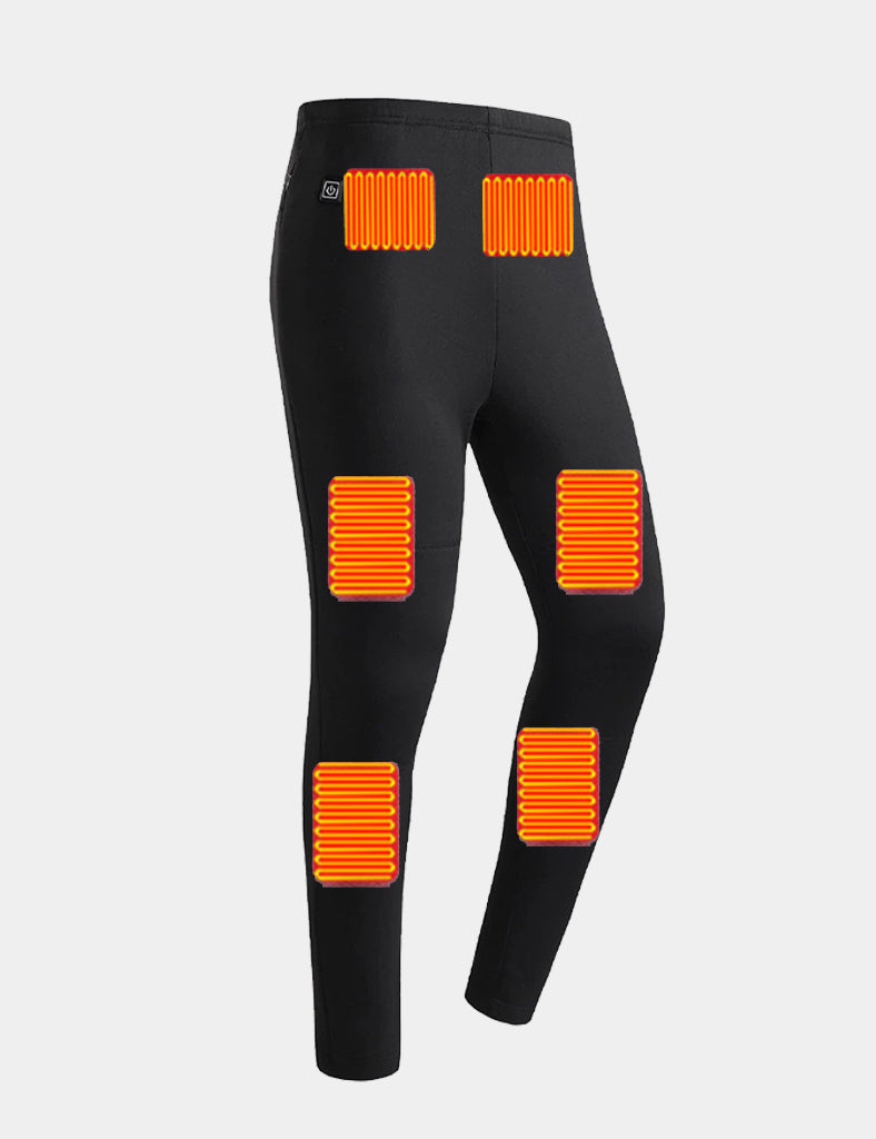 Man's Classic Heated Base Layer Pants (12-Zone Heating) - Black/Gray - veneshwear