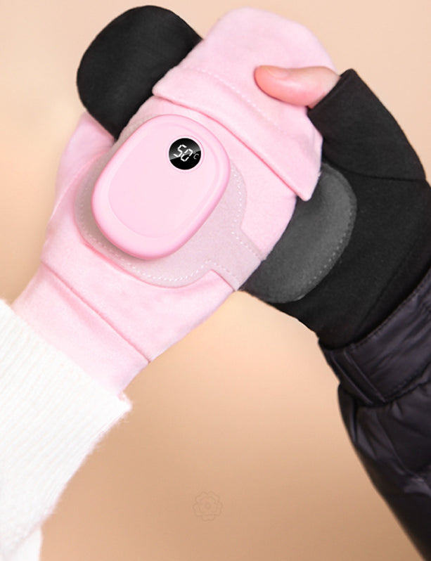 Women's Lightweight Heated Thermal Gloves - Pink/Blue/Black - veneshwear