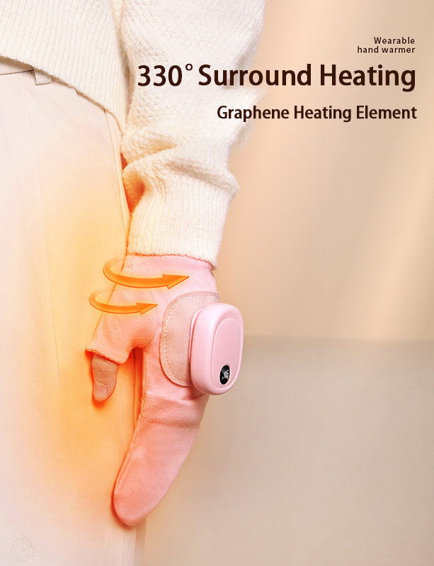 Women's Lightweight Heated Thermal Gloves - Pink/Blue/Black - veneshwear