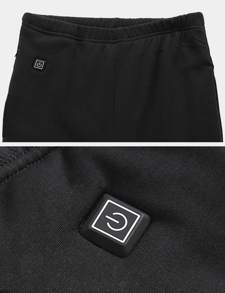 Man's Classic Heated Base Layer Pants (12-Zone Heating) - Black/Gray - veneshwear