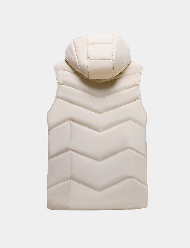 Women's Classic Heated Vest - Black/Pink/White - veneshwear