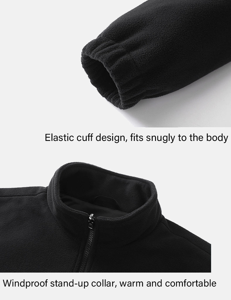 Men's Stand-up Collar Fleece Heating Jacket