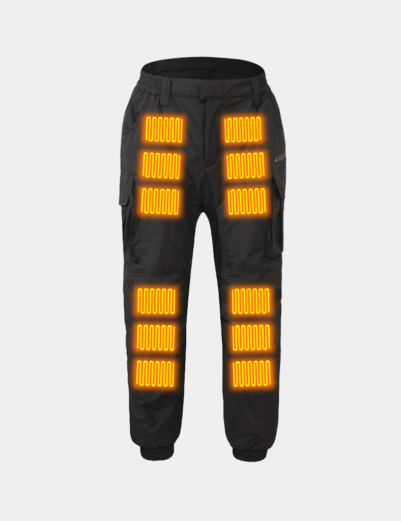 Men's Outdoor Multi-functional Heated Pants (18-Zone Heating) - Black - veneshwear