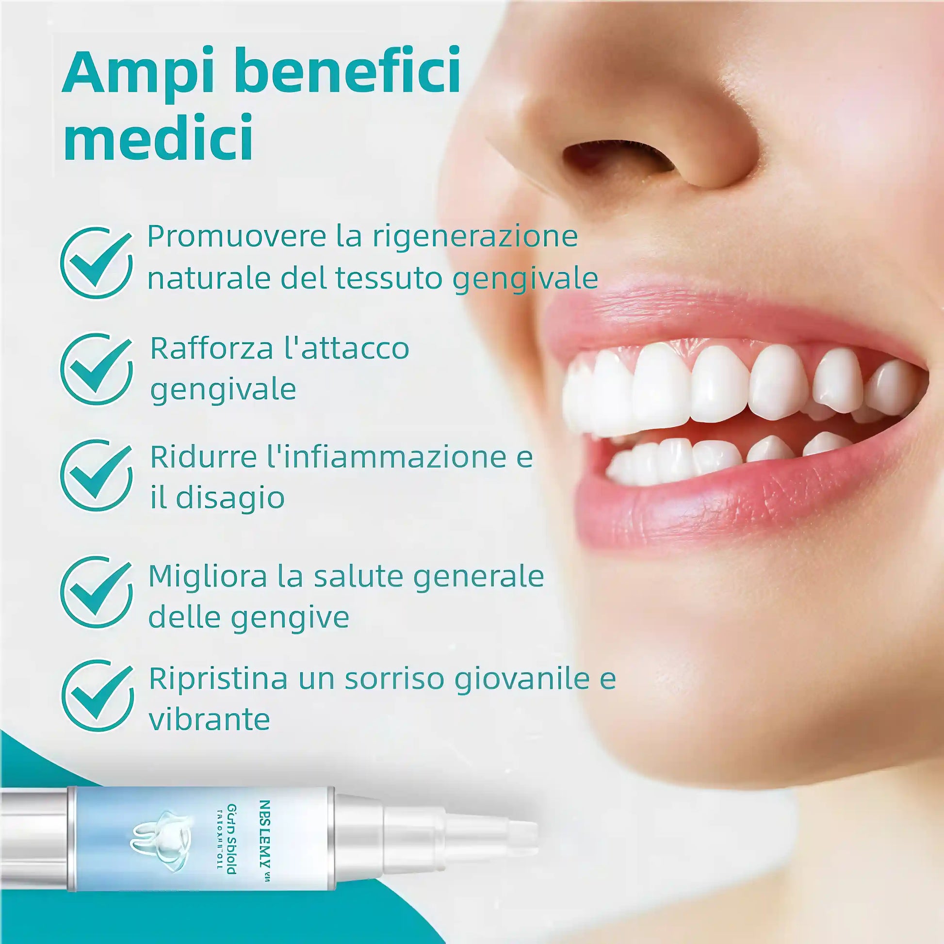 🔥Promozione ultimo giorno 80% di sconto - Gel terapeutico per paradenti NESLEMY™