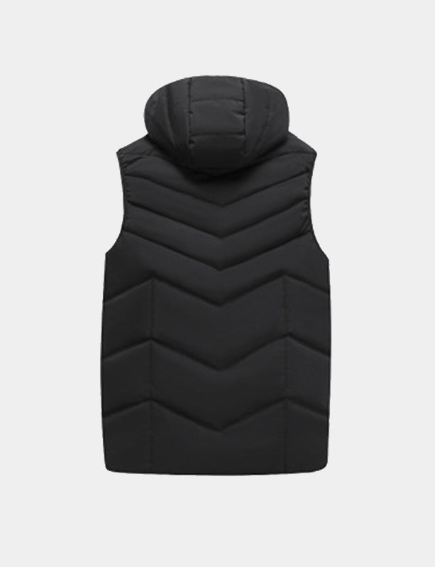 Women's Classic Heated Vest - Black/Pink/White - veneshwear