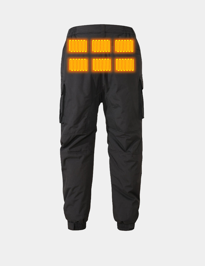 Men's Outdoor Multi-functional Heated Pants (18-Zone Heating) - Black - veneshwear