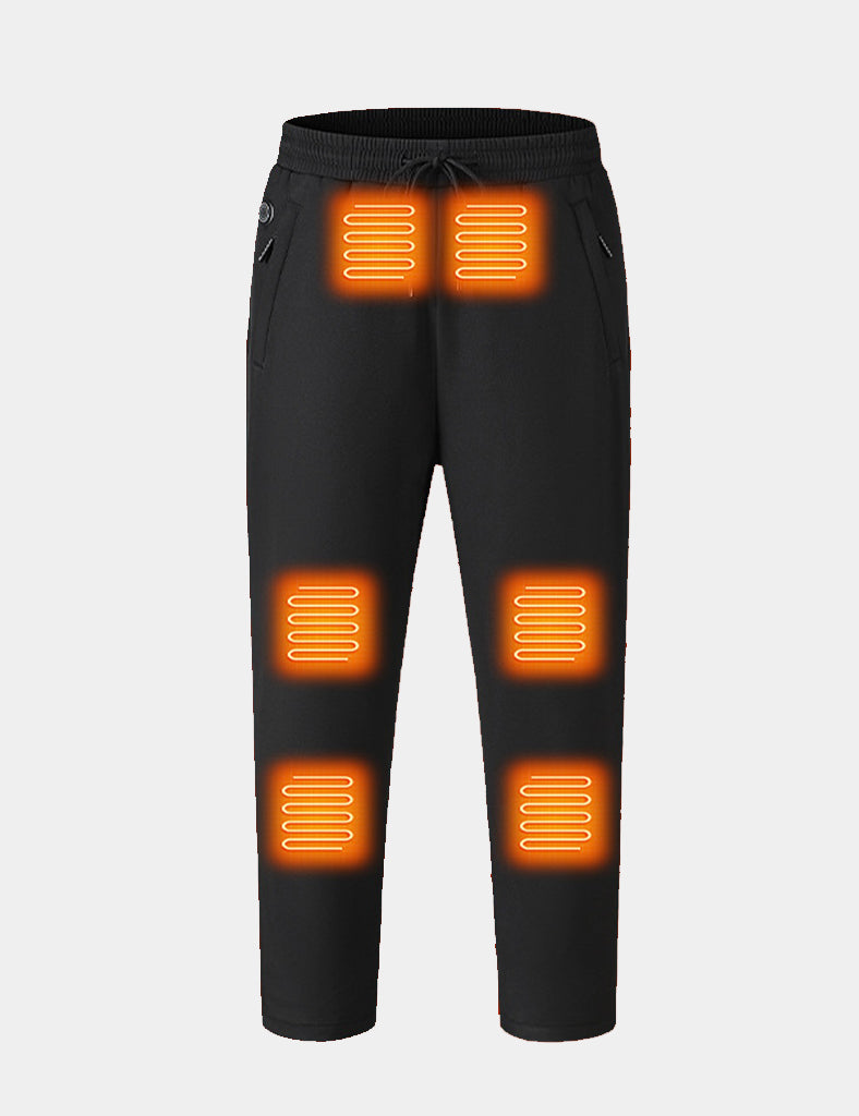 Man's Classic Versatile Heated Pants(12-Zone Heating) - Black - veneshwear