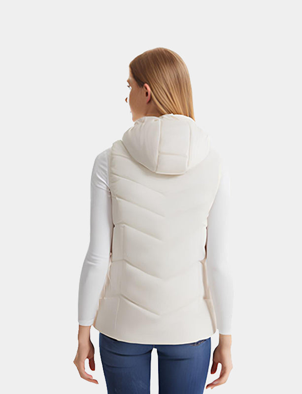 Women's Classic Heated Vest - Black/Pink/White - veneshwear