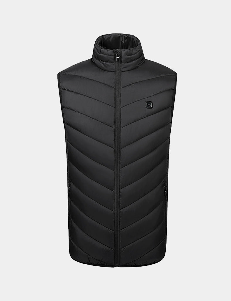 Men's Heated Full-Coverage Vest - Black/Gray/Blue - veneshwear