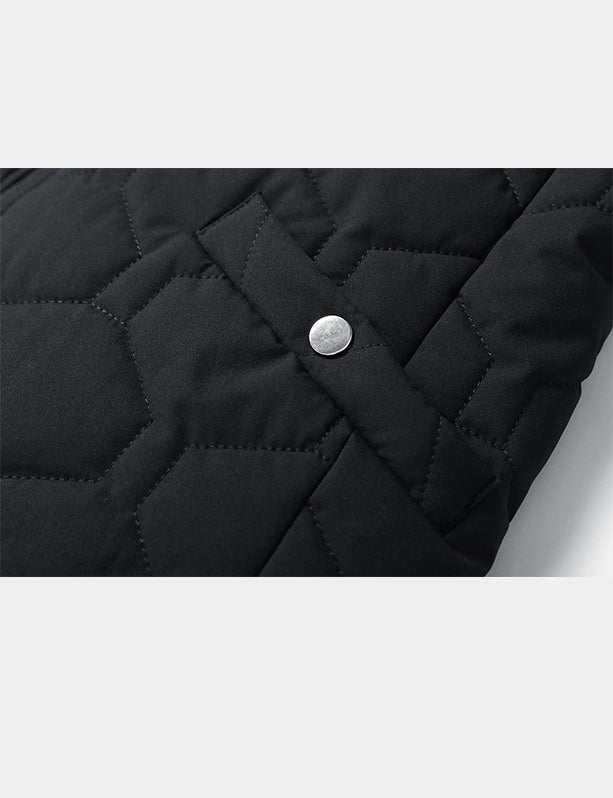 Men's V-Neck 20-Zone Heated Vest - Black - veneshwear