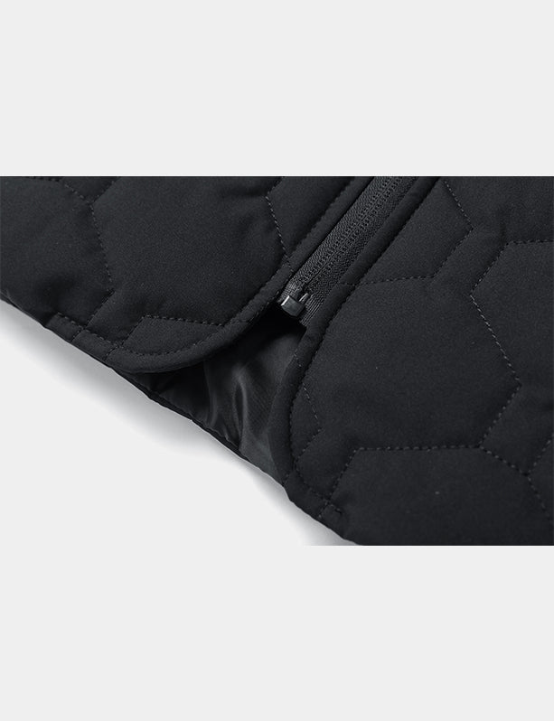 Men's V-Neck 20-Zone Heated Vest - Black - veneshwear