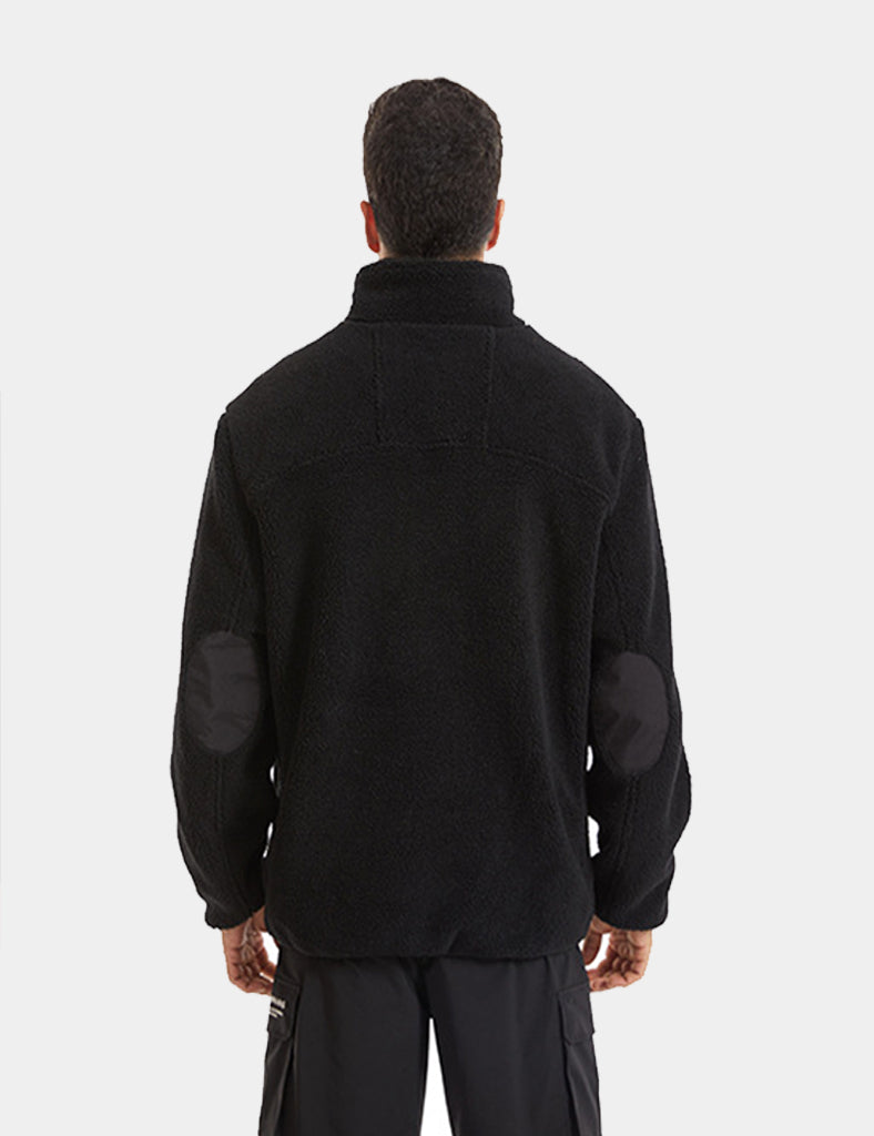 Men's Plush Heated Vest - Brown/Black - veneshwear