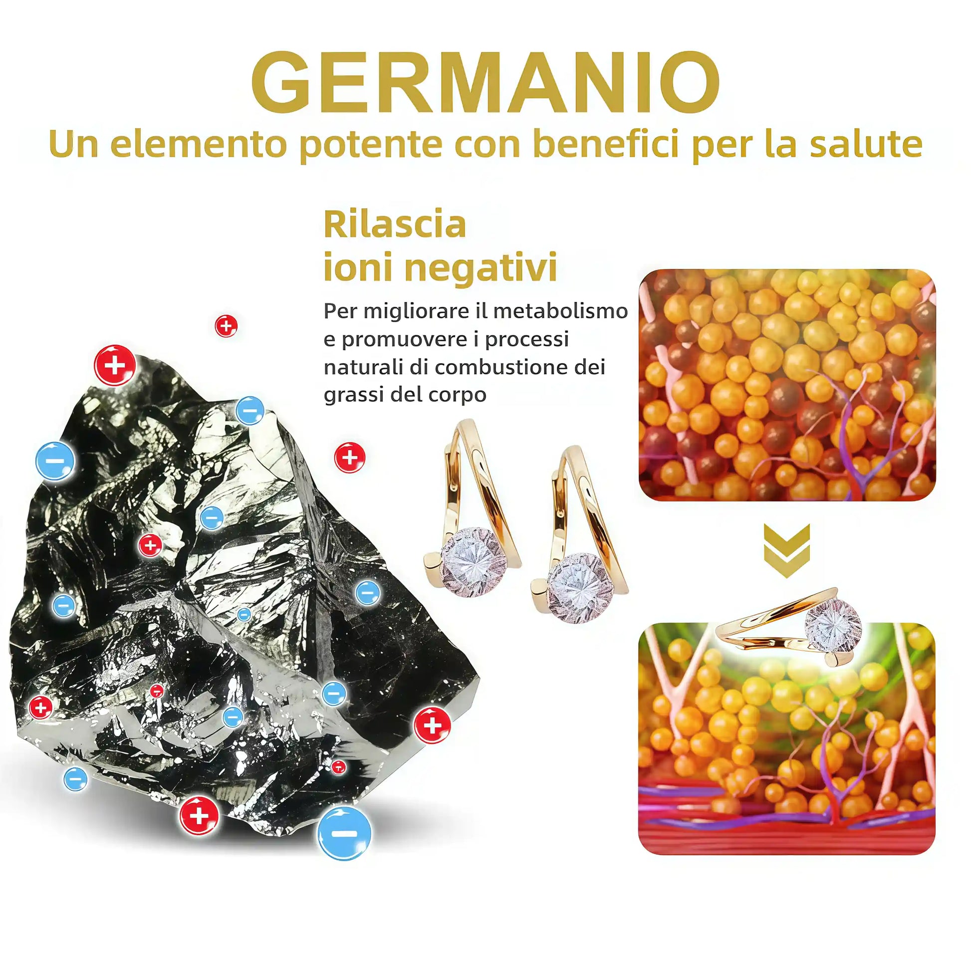 🔥VENDITA DELL'ULTIMO GIORNO - SCONTO DELL'80%🔥 Orecchini al Germanio MagneTherapy Linfatici Histone