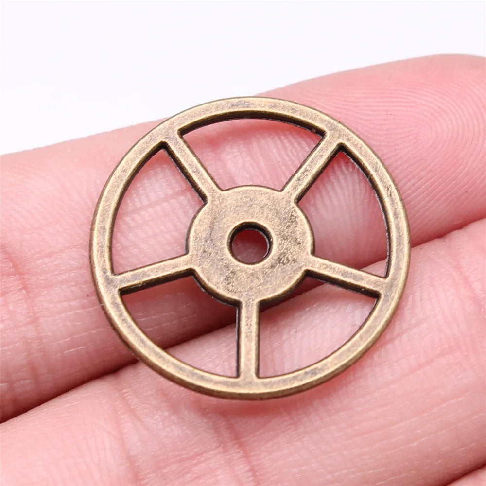 10 Stück Zahnrad-Charms mittlerer Größe für die Schmuckherstellung, mechanische Steampunk-Zahnräder und Zahnräder, DIY-Zubehör