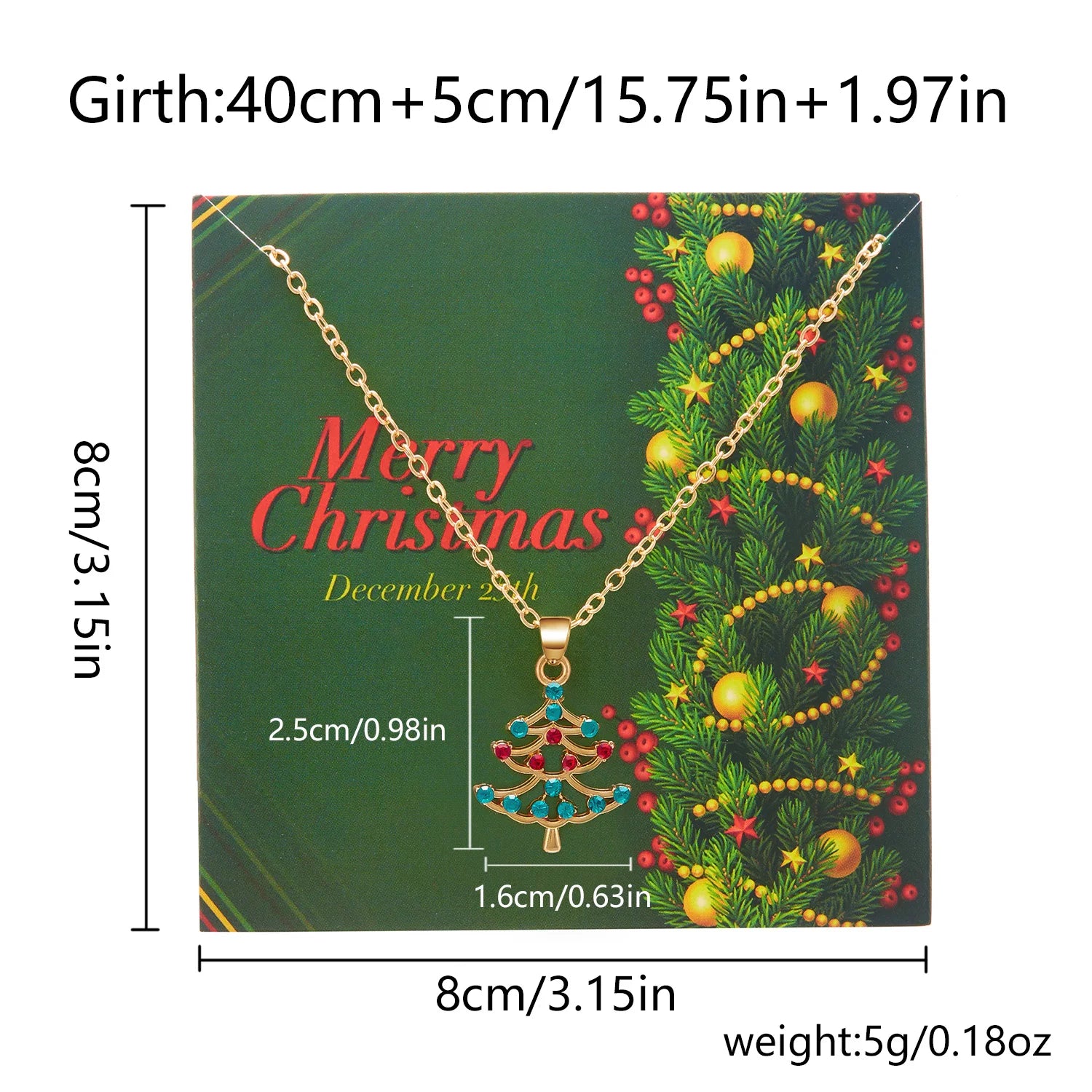 Mode Emaille Weihnachtsbaum Anhänger Halskette für Frauen Zarte Schneeflocke Glocke Halskette Weihnachten Wunsch Karte Schmuck Zubehör