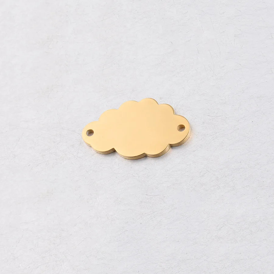 5 Teile/los 15*25mm Wolke Charme Edelstahl Spiegel Poliert Für Halskette DIY Frauen Handgemachten Schmuck Machen