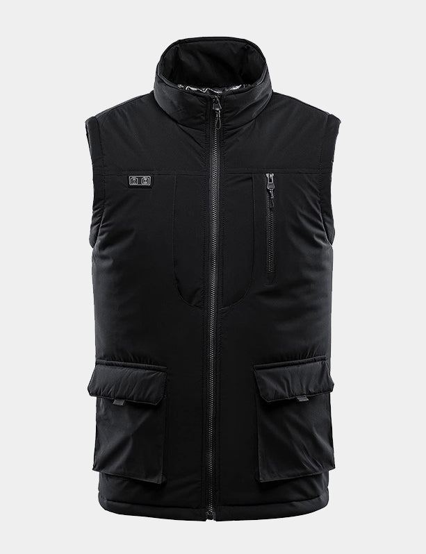 Men's 11-Zone Full-Body Heating Vest - Black/Navy/Green - veneshwear
