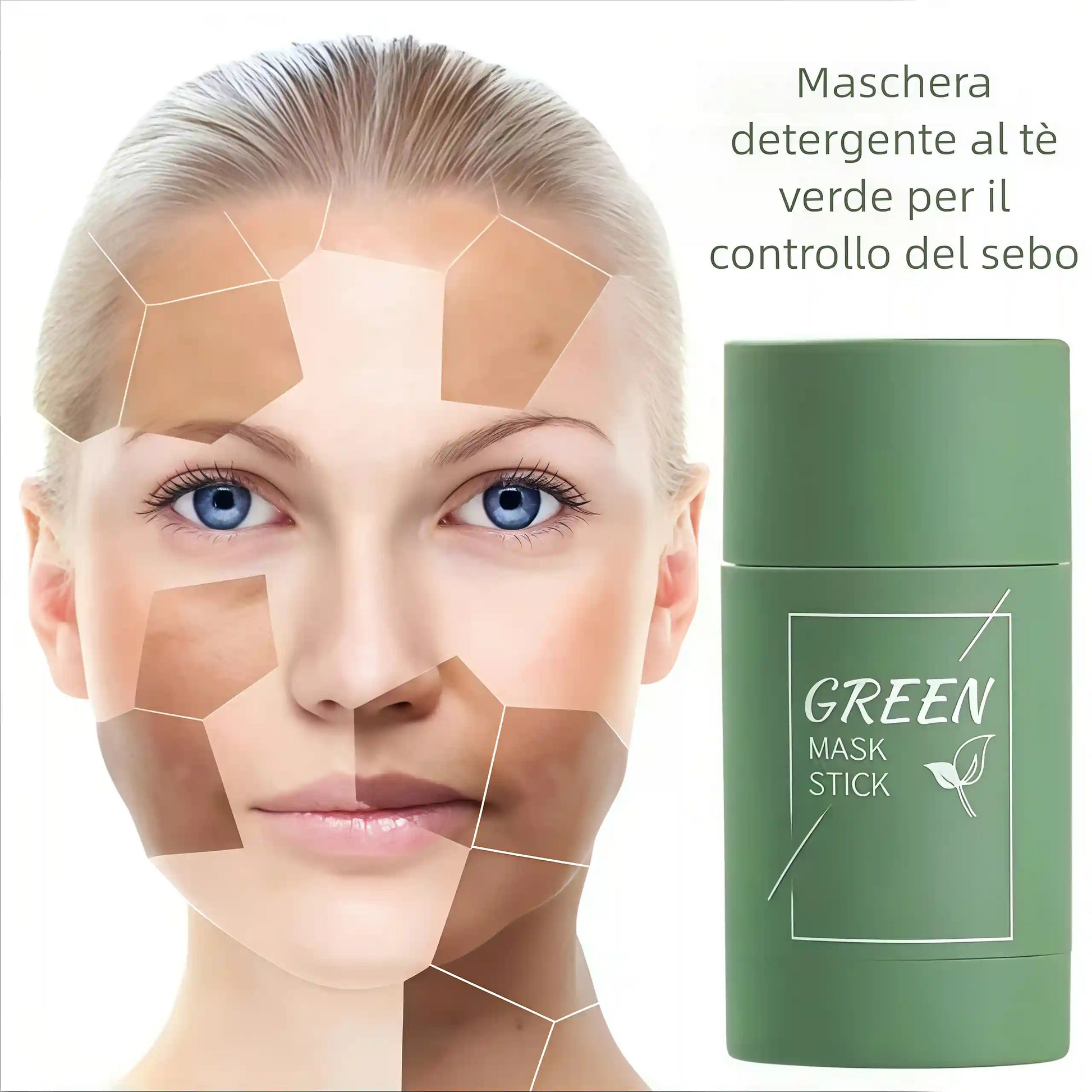 💥Maschera al Tè Verde BBOJI™ per una Pulizia Profonda e Combattimento dei Batteri