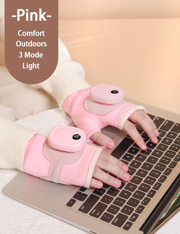 Women's Lightweight Heated Thermal Gloves - Pink/Blue/Black - veneshwear
