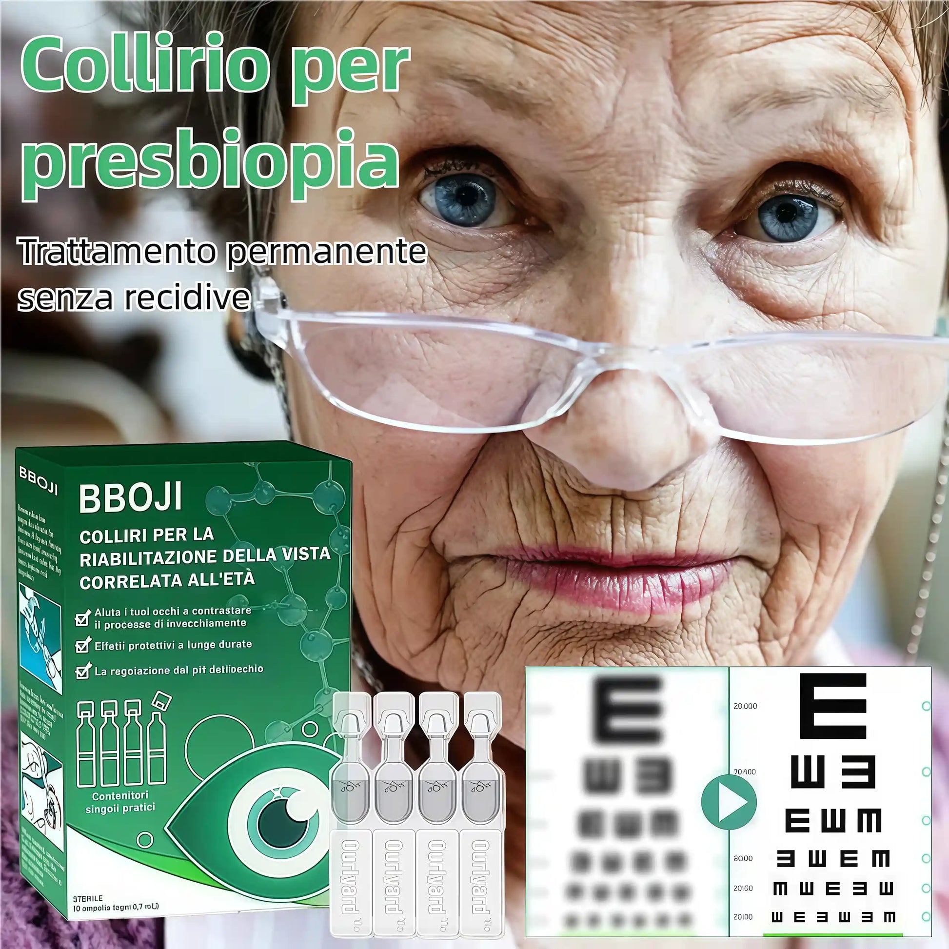 BBOJI™ Gocce Oculari per Presbiopia